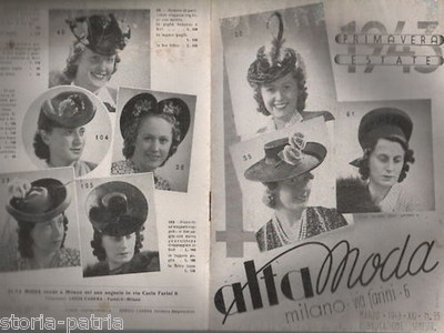 Milano Moda: Cappelli Da Donna, Lucia Carena. Catalogo Illustrato Pubblicitario