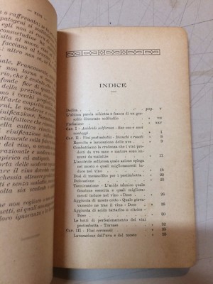 Enologia, Cantina, Botti, Vini, Solfiti, Chimica: Vinificazione Meridionale, 1919