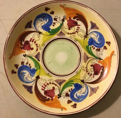 Ceramica Malatestiana, Rimini, Piatto Figurato Floreale
