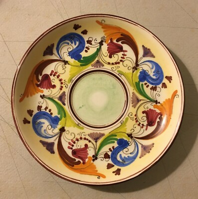 Ceramica Malatestiana, Rimini, Piatto Figurato Floreale