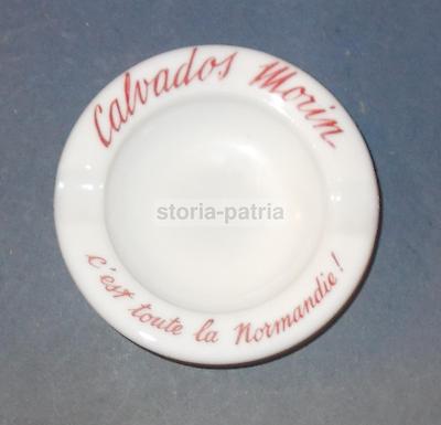 Calvados Morin: Posacenere Pubblicitario In Vetro Opalescente