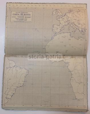 Viaggi, Navigazione, Emigrazione Italia Americhe: Nave Conte Rosso, Lloyd Sabaudo, 1928