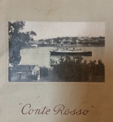 Viaggi, Navigazione, Emigrazione Italia Americhe: Nave Conte Rosso, Lloyd Sabaudo, 1928