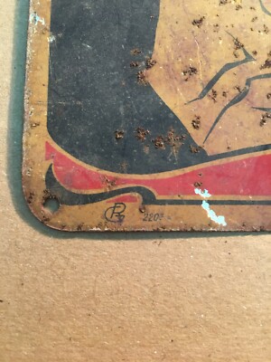 Scarpe, Calzature, Crema Lucido Ecla, Antica Rara Latta Pubblicitaria Liberty