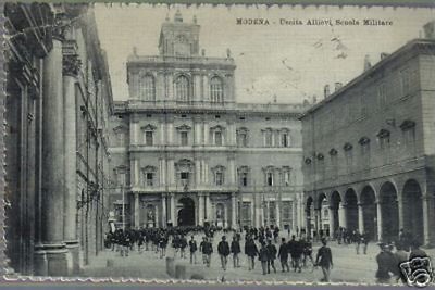 Emilia, Modena, Militaria, Scuola Militare, Veduta Animata, Biciclette, 1915