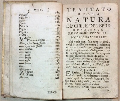 Trattato Della Natura De' Cibi E Del Bere   Baldassare Pisanelli