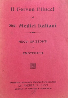 Medicina Farmaceutica, Ullucci, Casale Di Carinola, Caserta: Emoterapia