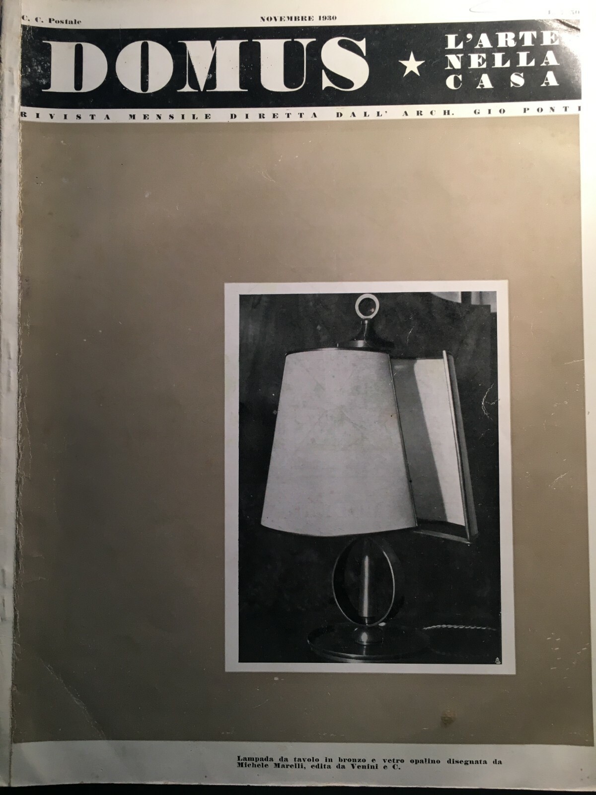 Architettura, Arredamento, Design: Giò Ponti, Buzzi, Venini, Carminati   Rivista Domus, 1930