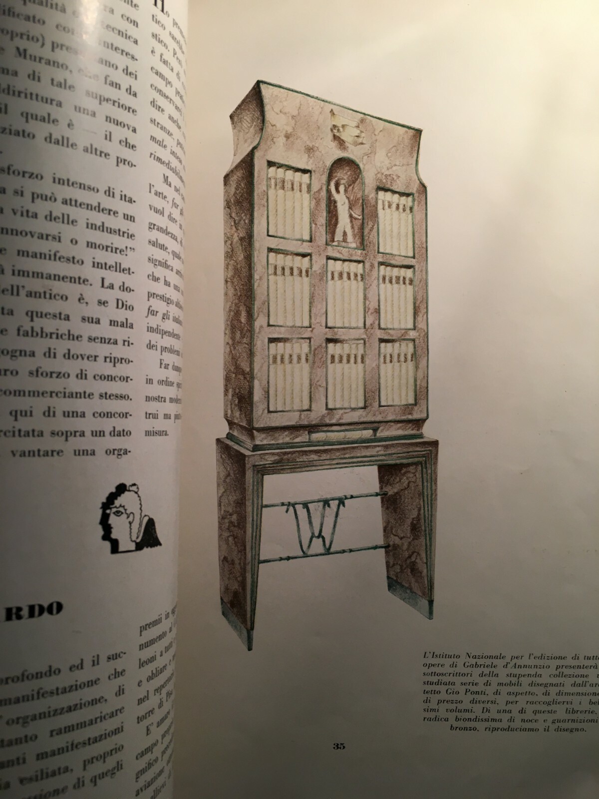 Architettura, Arredamento, Design: Giò Ponti, Buzzi, Venini, Carminati   Rivista Domus, 1930