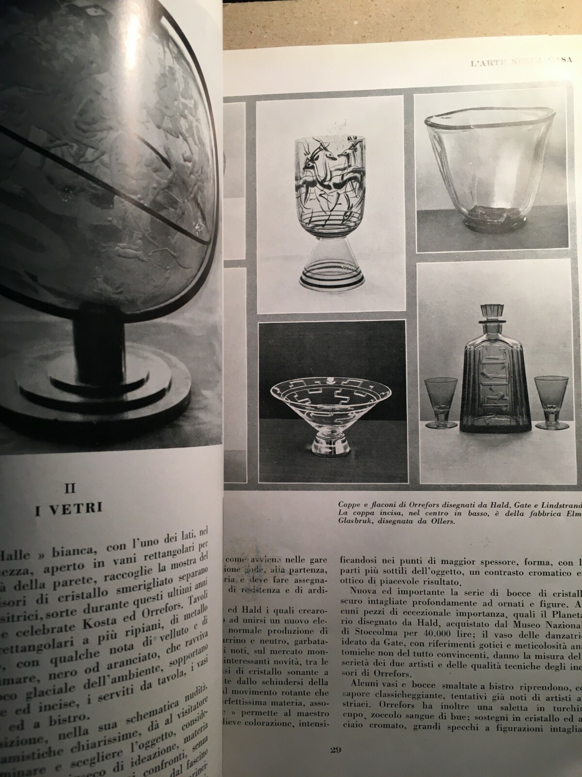 Architettura, Arredamento, Design: Giò Ponti, Buzzi, Venini, Carminati   Rivista Domus, 1930