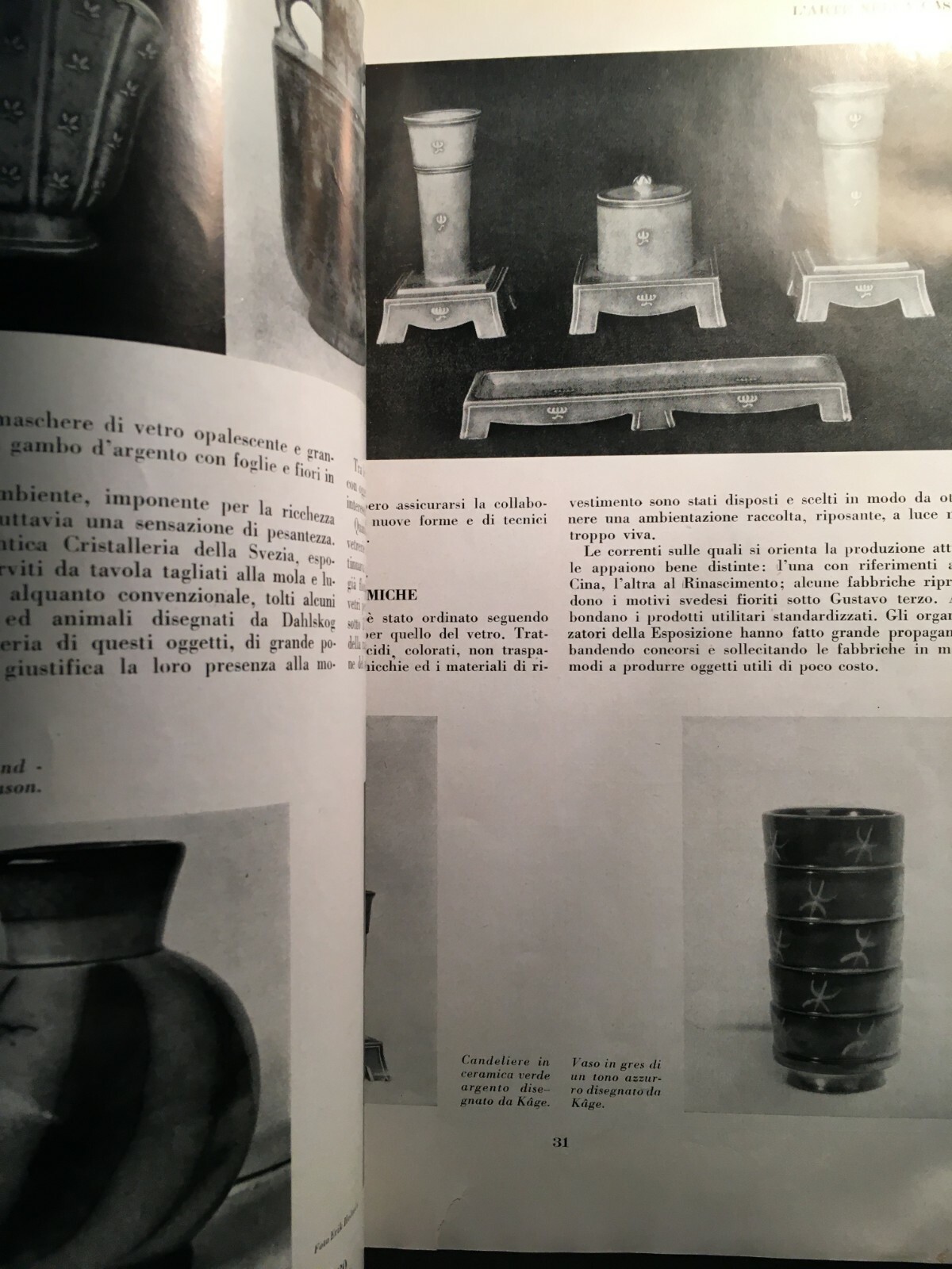 Architettura, Arredamento, Design: Giò Ponti, Buzzi, Venini, Carminati   Rivista Domus, 1930
