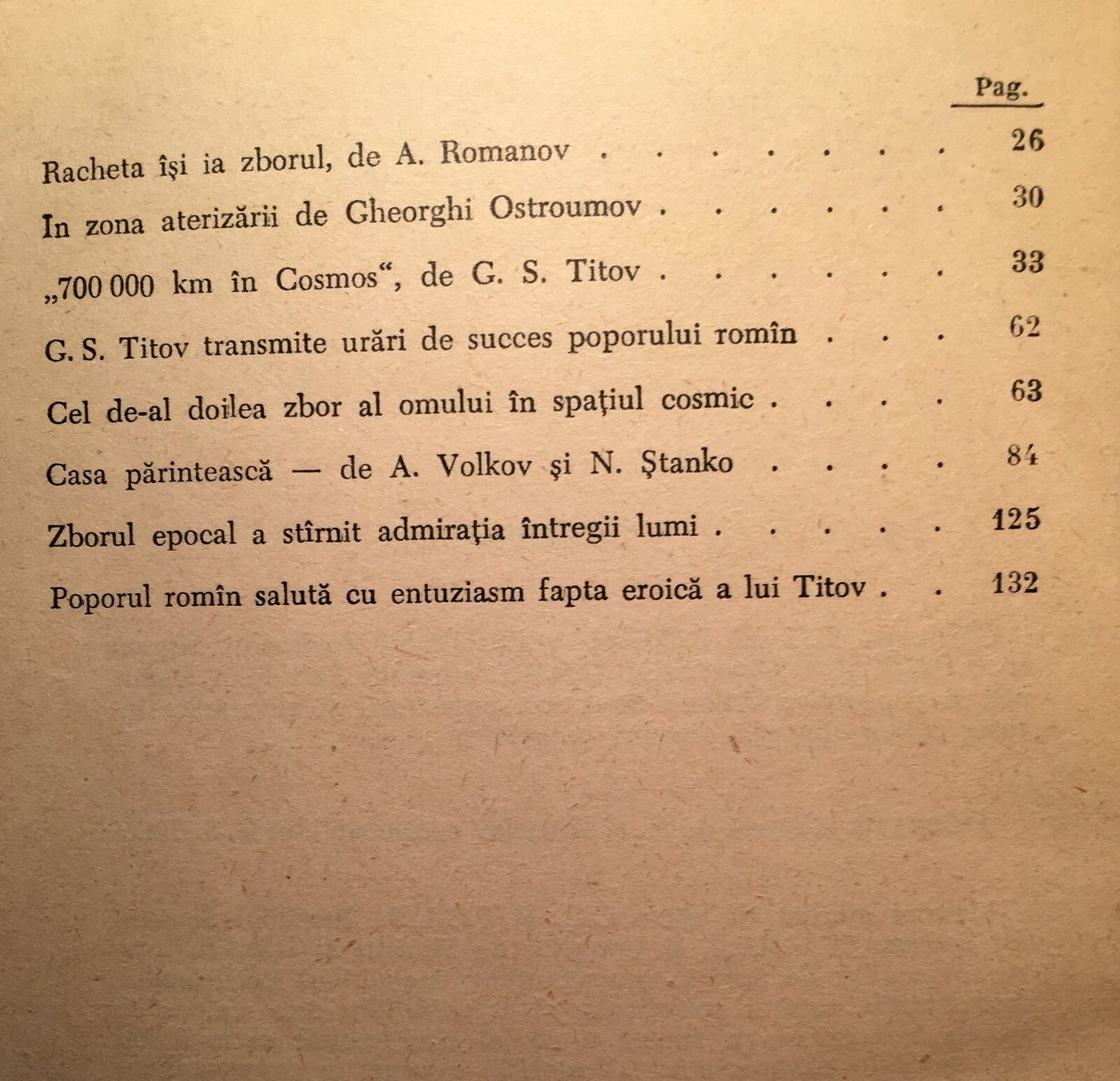 700.000 Kilometri In Cosmos. Edizione Rumena Illustrata Sul Volo Di Titov, 1961