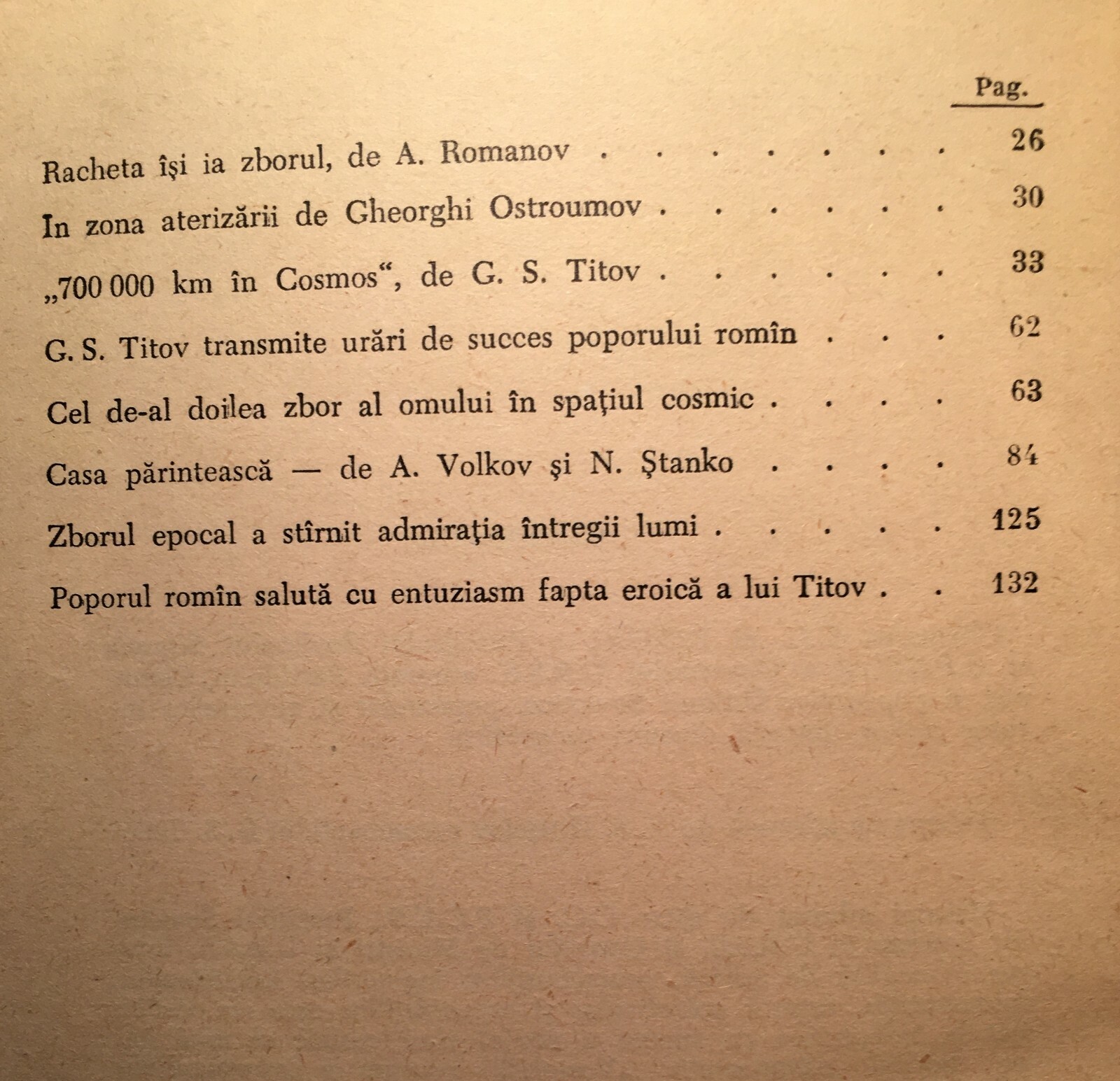 700.000 Kilometri In Cosmos. Edizione Rumena Illustrata Sul Volo Di Titov, 1961