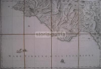 Basilicata, Policastro, Vallo, Maratea, Cilento. Cartografia Di Rizzi Zannoni
