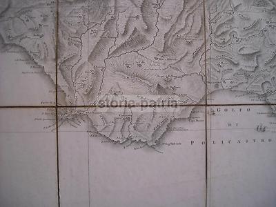 Basilicata, Policastro, Vallo, Maratea, Cilento. Cartografia Di Rizzi Zannoni