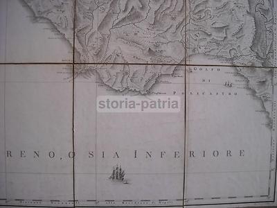Basilicata, Policastro, Vallo, Maratea, Cilento. Cartografia Di Rizzi Zannoni