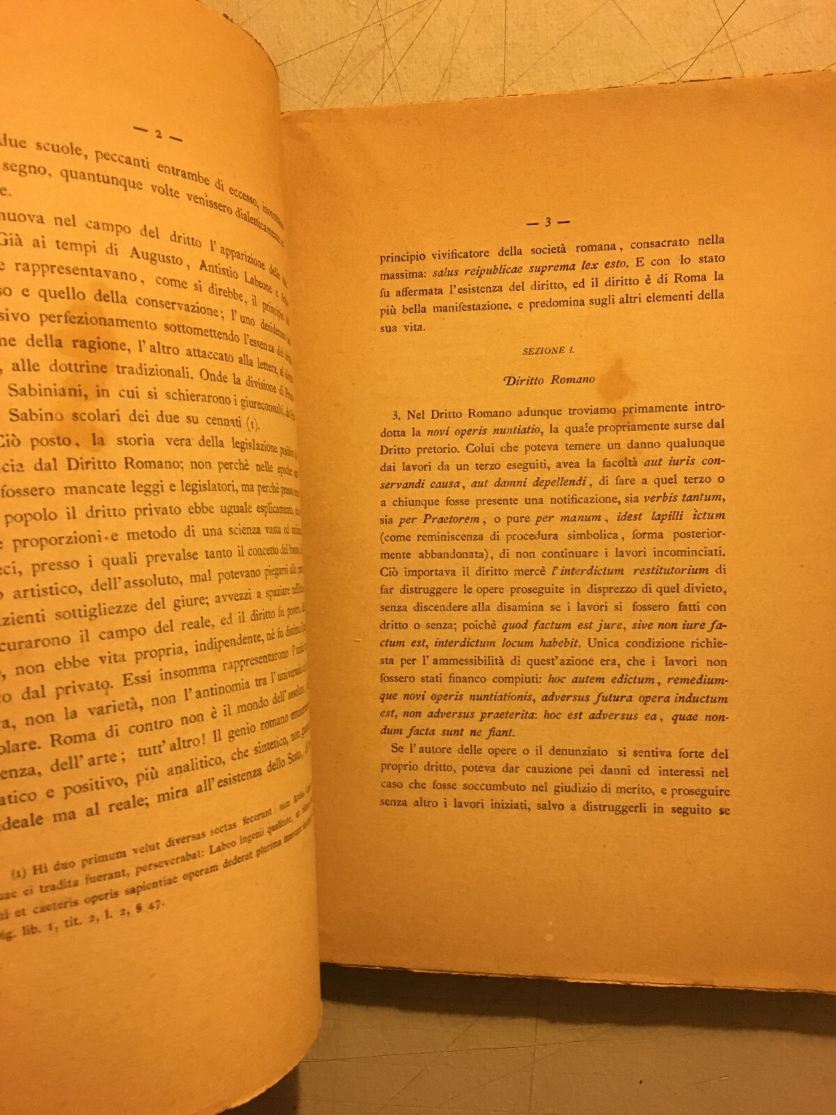 Nicola Ricco: Denunzia Di Nuova Opera E Azione Di Danno Temuto   Bari, 1882