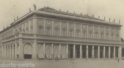 Reggio Emilia, Teatro Municipale, Architettura, Cartolina d'Epoca