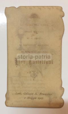 Lodi, Collegio San Francesco: Lino Castellotti, Stampa Devozionale (1907)