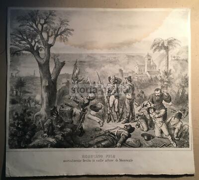 Sicilia, Monreale. Rosolino Pilo, Militaria E Risorgimento Siciliano. Animata Veduta.
