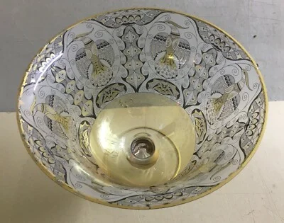 Large Glass Goblet Decorated with Medieval Motifs, Rigatti