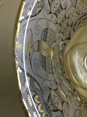 Large Glass Goblet Decorated with Medieval Motifs, Rigatti