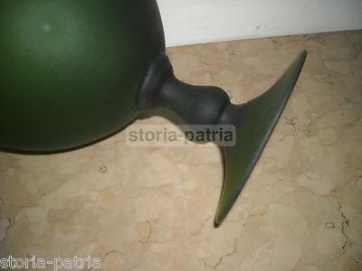 Design Italiano Del Novecento: Coppa Decorativa In Vetro Verde