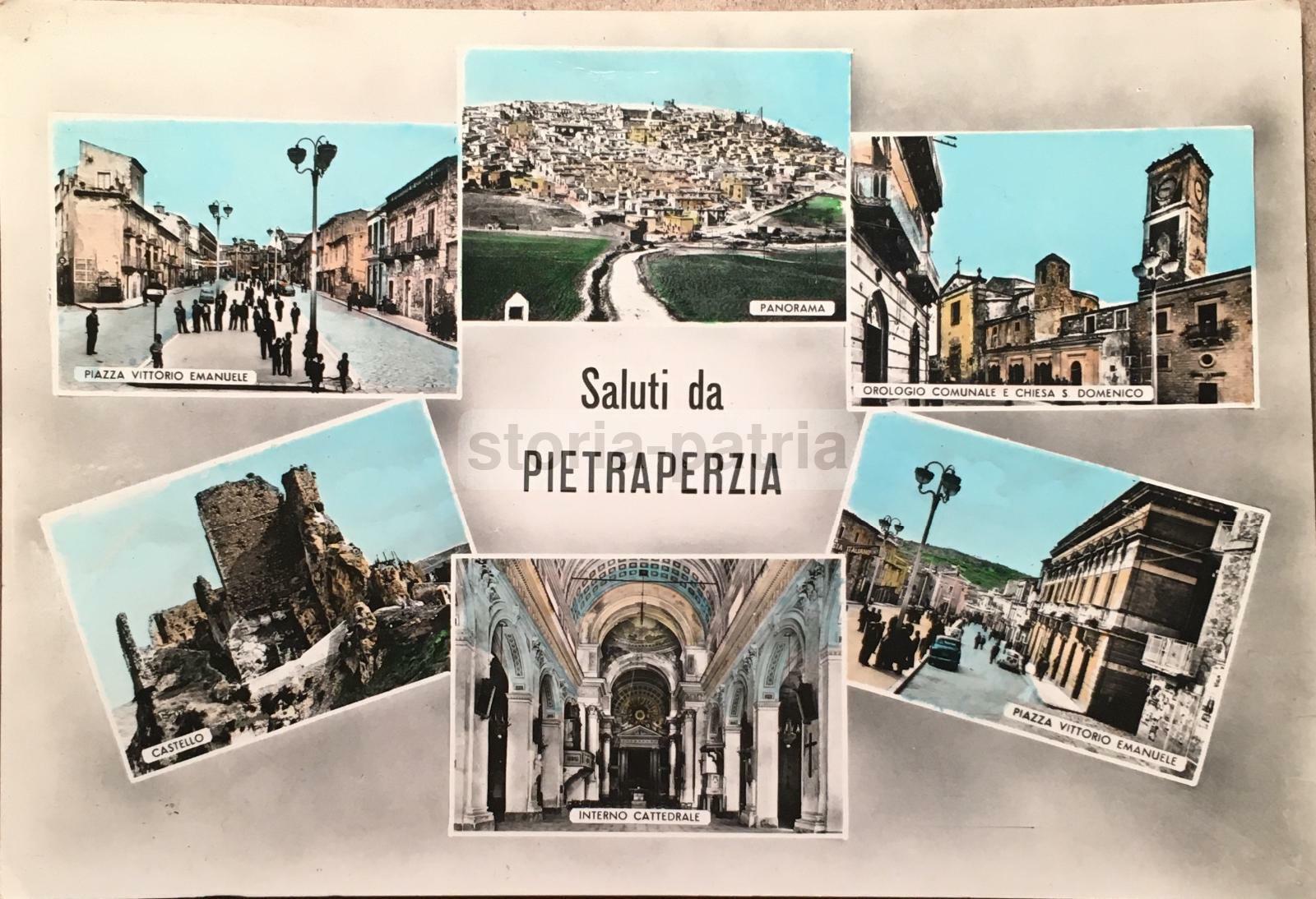 Sicilia, Enna, Pietraperzia: Vedute Fotografiche A Colori, Cartolina Da Collezione