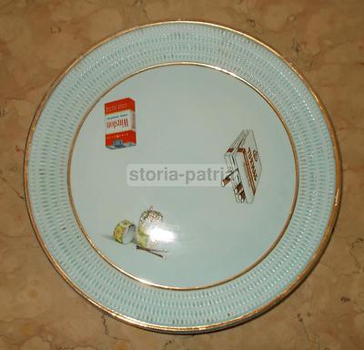 Fumo, Tabacco, Sigarette: Vassoio In Ceramica Pubblicitaria Winston E Turmac