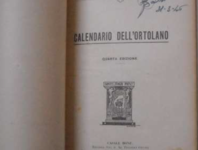Agraria, Orto, Ortaggi, Frutta: Calendario Per La Coltivazione   Vagliasindi, 1944