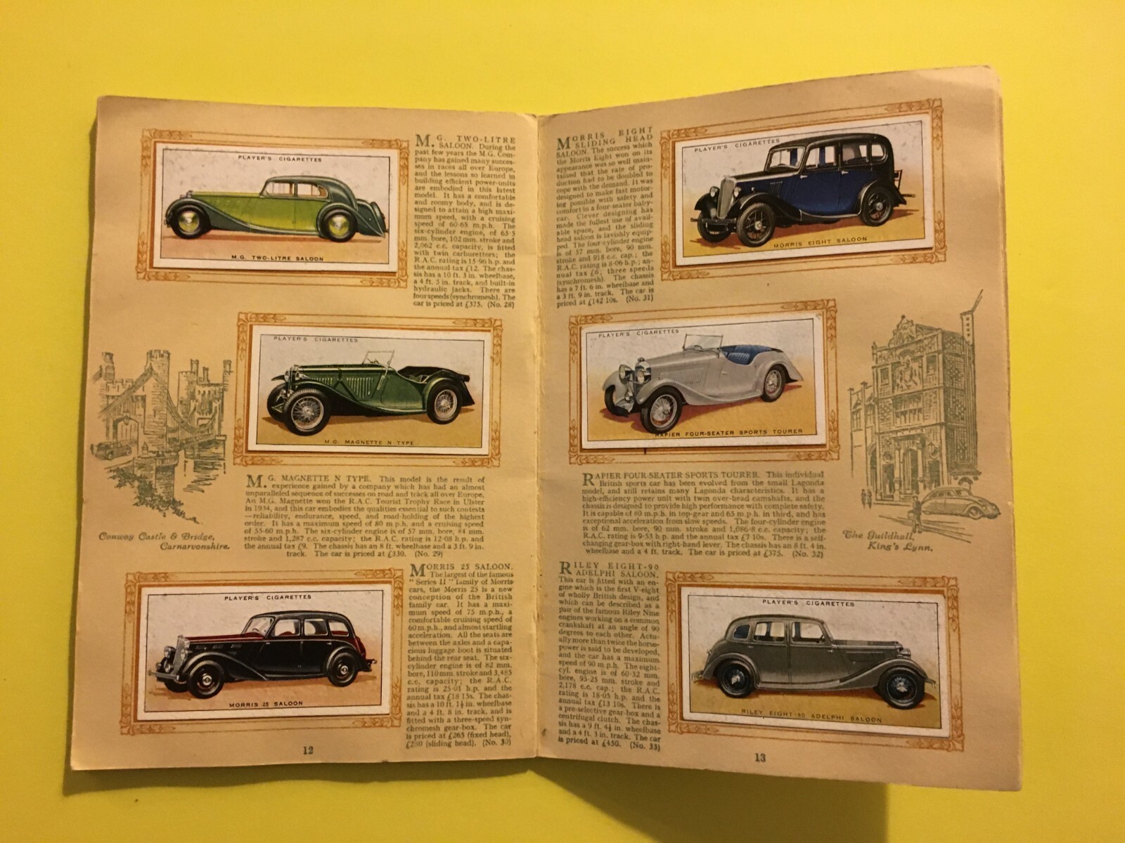 Motori, Automobili: 50 Auto d'Epoca. Album Di Figurine John Player & Sons