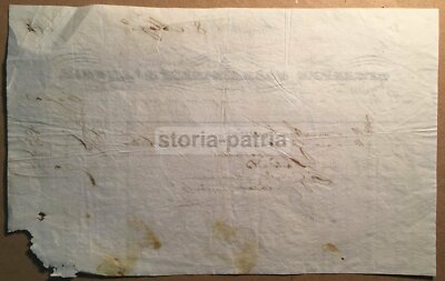 Marche, Ancona, Antico Foglio Pubblicitario, 1844, Collamarini d'Ancona