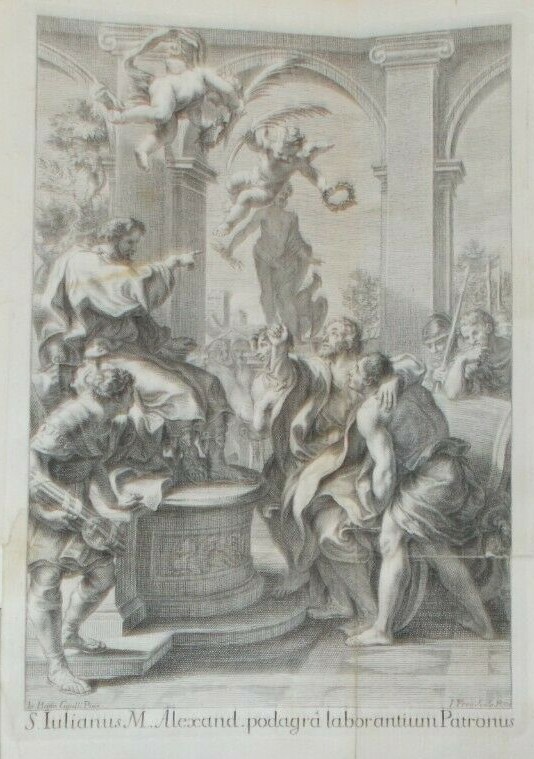 Arte, Devozione, Medicina: Podagra E Gotta. Antica Scenografia Di S. Giuliano, Gaulli, Frey