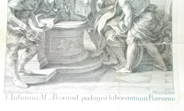 Arte, Devozione, Medicina: Podagra E Gotta. Antica Scenografia Di S. Giuliano, Gaulli, Frey
