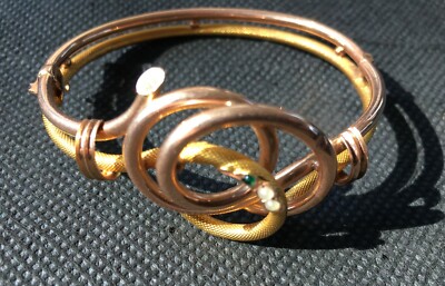 Antica Oreficeria: Bracciale Decorativo In Oro 12k Con Motivo A Serpe