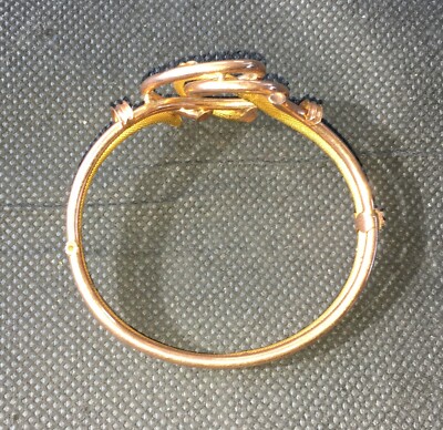 Antica Oreficeria: Bracciale Decorativo In Oro 12k Con Motivo A Serpe