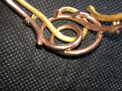 Antica Oreficeria: Bracciale Decorativo In Oro 12k Con Motivo A Serpe