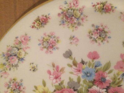 Piatto In Porcellana Bavaria Lindner Kueps Con Decori Floreali
