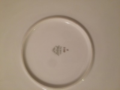 Piatto In Porcellana Bavaria Lindner Kueps Con Decori Floreali