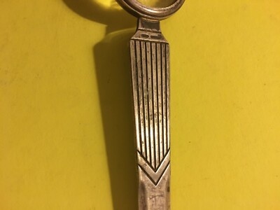 Oggetti Da Scrittoio: Sfogliacarte Con Lente d'Ingrandimento In Argento 800