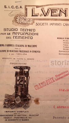 Antica Pubblicitaria Edilizia Ditta Vender: Cemento, Piastrelle, Abruzzo