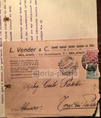 Antica Pubblicitaria Edilizia Ditta Vender: Cemento, Piastrelle, Abruzzo
