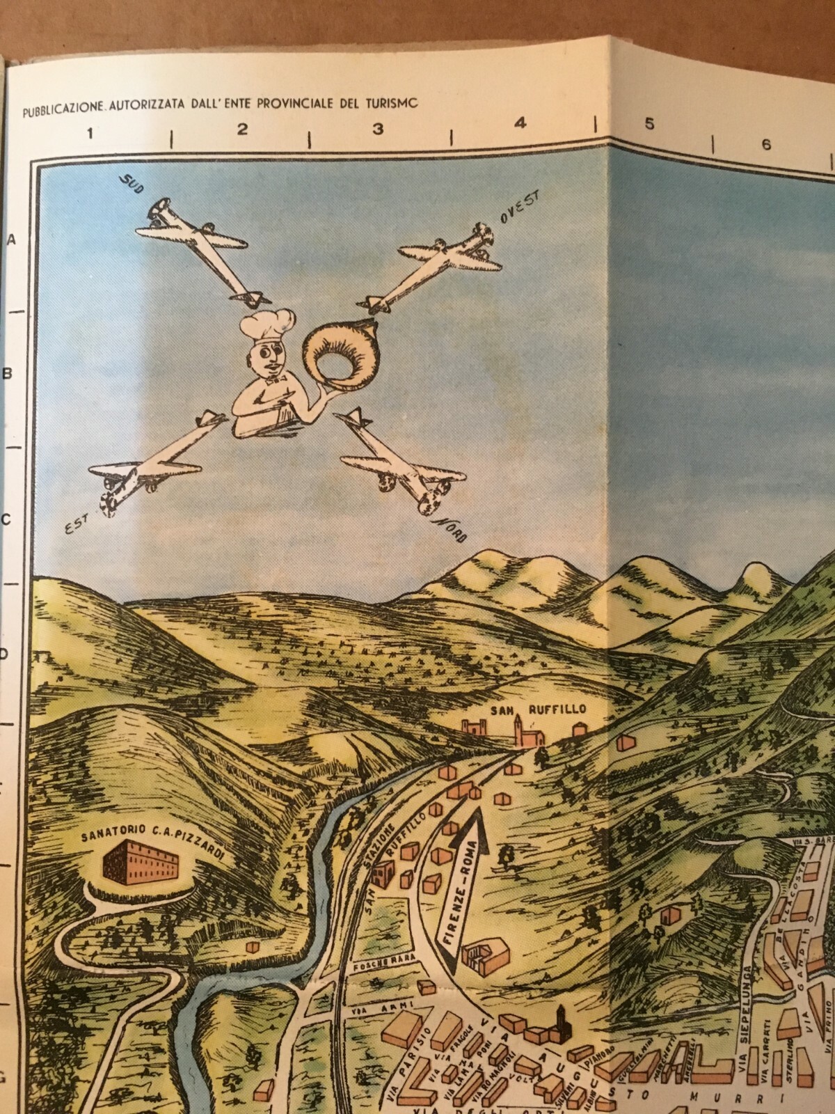 Topografia Urbanistica Romagna, Bologna: Stradario E Guida Turistica (1953)