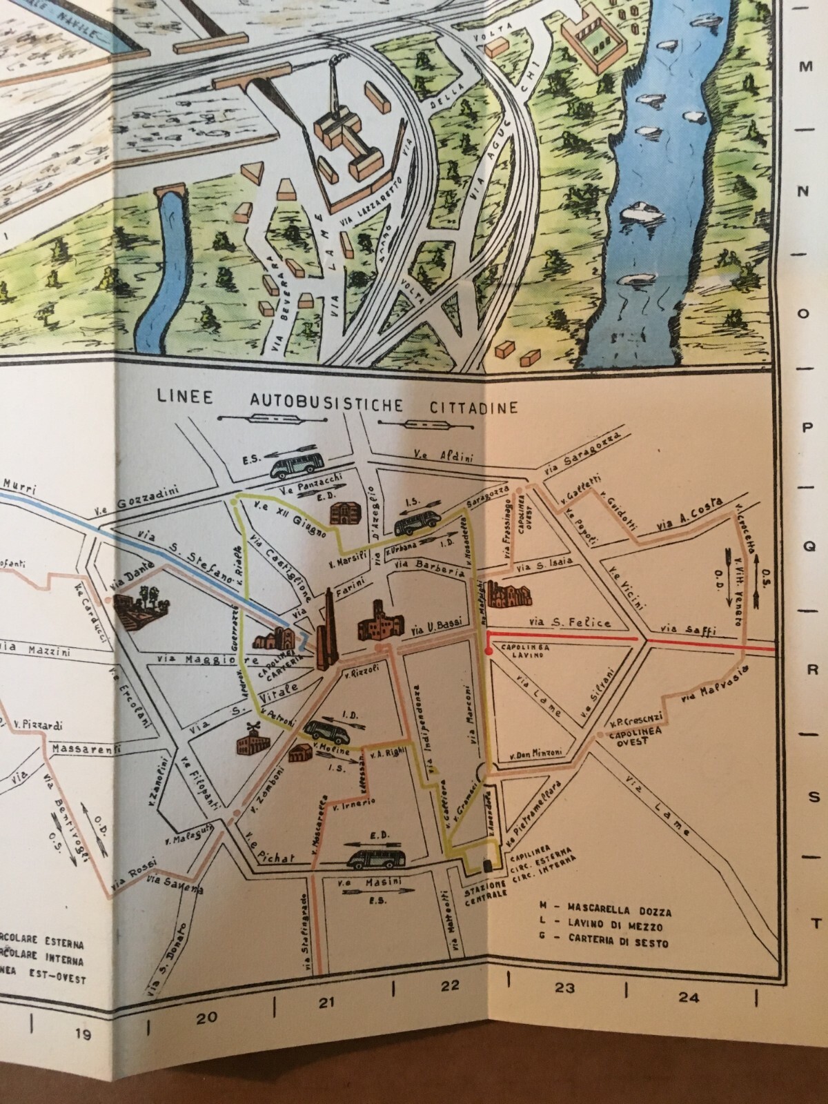 Topografia Urbanistica Romagna, Bologna: Stradario E Guida Turistica (1953)
