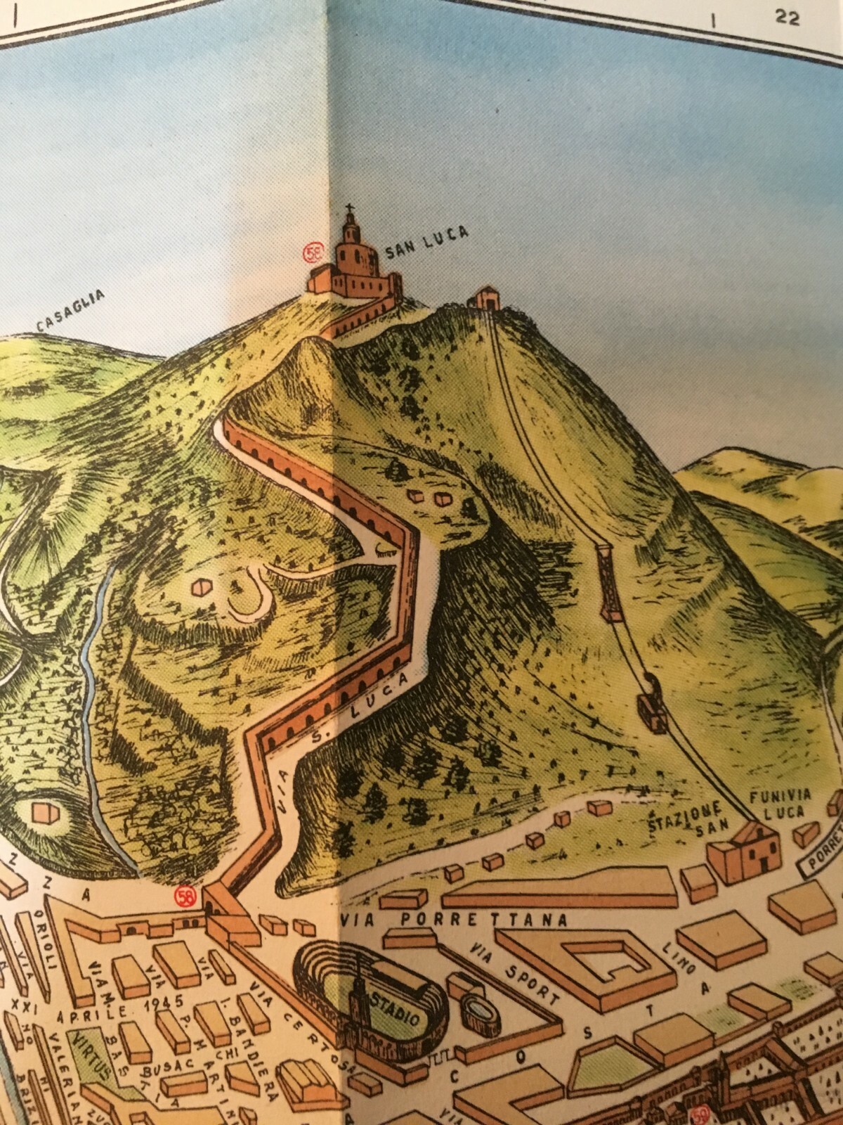 Topografia Urbanistica Romagna, Bologna: Stradario E Guida Turistica (1953)