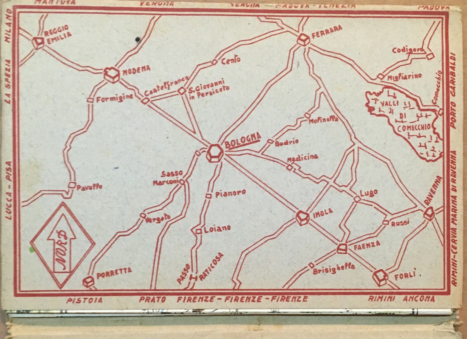Topografia Urbanistica Romagna, Bologna: Stradario E Guida Turistica (1953)