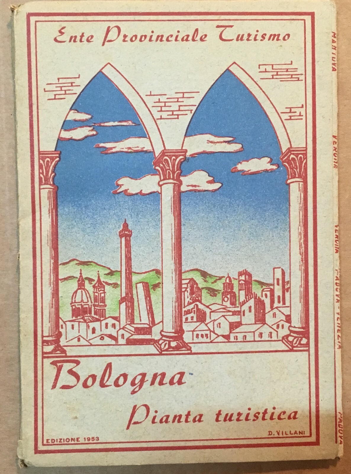 Topografia Urbanistica Romagna, Bologna: Stradario E Guida Turistica (1953)