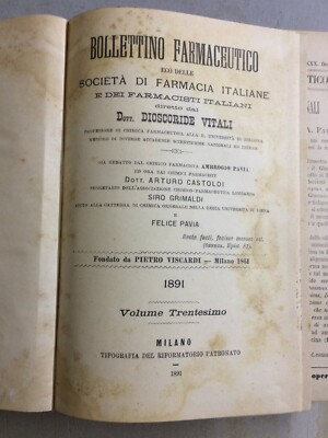 Chimica, Farmacia, Medicina, Igiene Sanitaria Lombardia: Memorie Scientifiche Dell'Ottocento