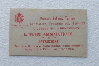 Sannio, Benevento, Dolciaria: Torrone Sifo, Gioco Oroscopo, Astrologia, Pubblicitaria