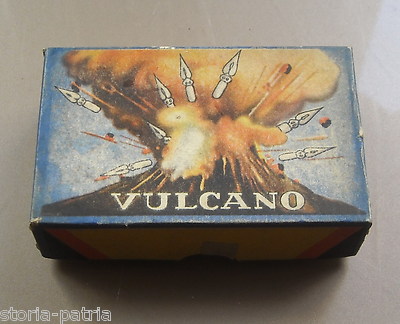 Scrittura, Calligrafia, Penne E Pennini: Inusuale Astuccio Pubblicitario Vulcano